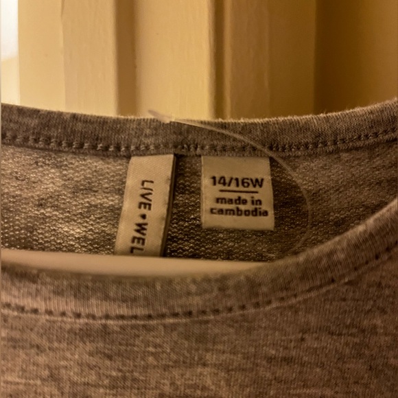 Grey Dress with Ruffle at the bottom - Picture 2 of 2